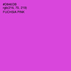 #D846DB - Fuchsia Pink Color Image